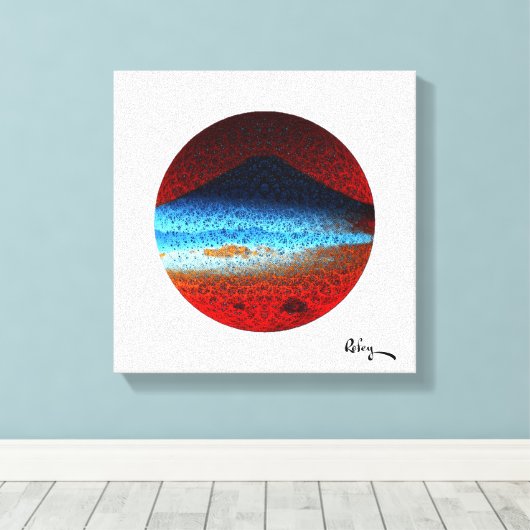 Mount Fuji II beroemd gemaakt door Rofey Canvas Afdruk (Insitu (Houten vloer))