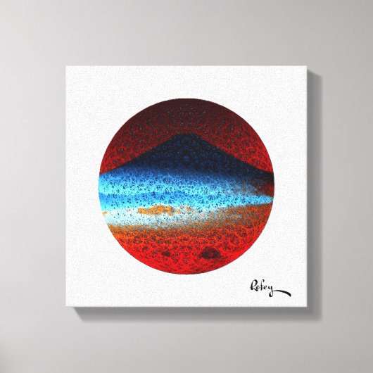 Mount Fuji II beroemd gemaakt door Rofey Canvas Afdruk (Voorkant)