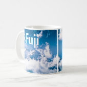 Mount Fuji in de wolken, Japan Koffiemok (Voorkant links)
