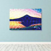 Mount Fuji IV beroemd gemaakt door Rofey Canvas Afdruk (Insitu (Houten vloer))