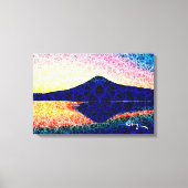 Mount Fuji IV beroemd gemaakt door Rofey Canvas Afdruk (Voorkant)