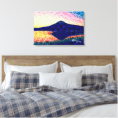 Mount Fuji IV beroemd gemaakt door Rofey Canvas Afdruk (Insitu (Slaapkamer))