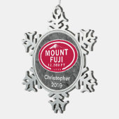Mount Fuji Japan 12.389 FT Mountain Ornament (Rechts)