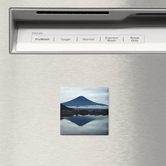 Mount Fuji Japan 2 inch vierkante magneet (Insitu (Vaatwasser))