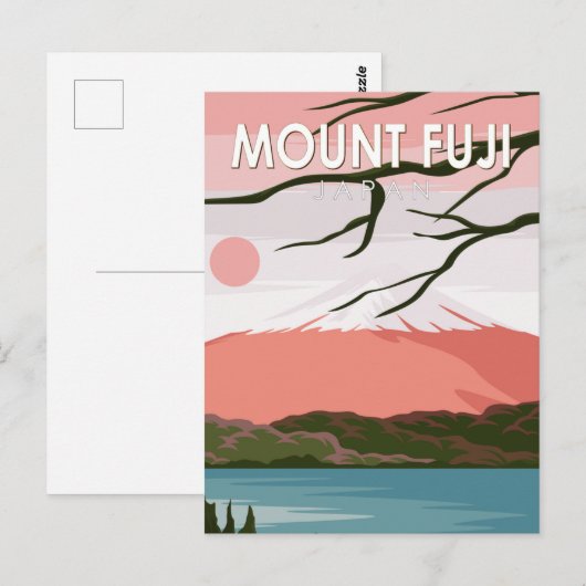 Mount Fuji Japan  Briefkaart (Voorkant / Achterkant)