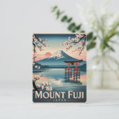 Mount Fuji Japan Feestdagenkaart (Staand voorkant)