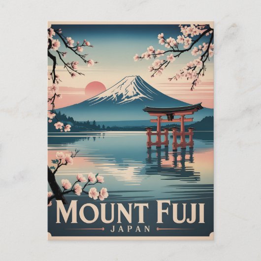 Mount Fuji Japan Feestdagenkaart (Voorkant)