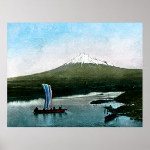 Mount Fuji Japan Lake Yamanaka  Poster
