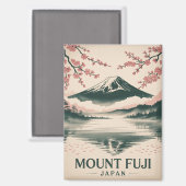 Mount Fuji Japan Magneet (Voorkant / Achterkant)