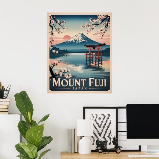 Mount Fuji Japan Poster (Thuiskantoor)