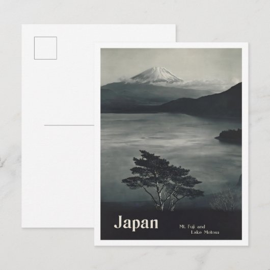 Mount Fuji Japan Reis Oude Afbeeldingen Briefkaart (Voorkant / Achterkant)