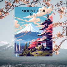 Mount Fuji, Japan Reisillustratie