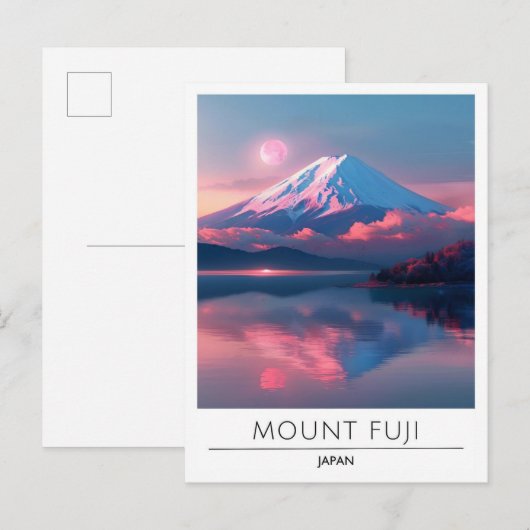 Mount Fuji Japan Reizen Briefkaart (Voorkant / Achterkant)