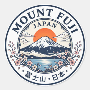 Mount Fuji Japan Ronde Sticker