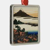 Mount Fuji Japan Sunset Metalen Ornament (Rechts)