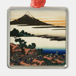Mount Fuji Japan Sunset Metalen Ornament