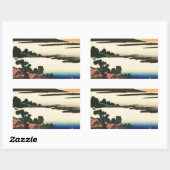 Mount Fuji Japan Sunset Rechthoekige Sticker (Vel)