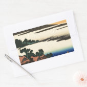 Mount Fuji Japan Sunset Rechthoekige Sticker (Envelop)