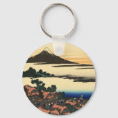 Mount Fuji Japan Sunset Sleutelhanger (Voorkant)