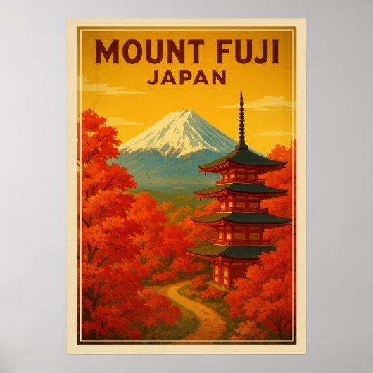 Mount Fuji Japan V02 Poster (Voorkant)