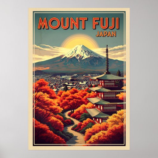 Mount Fuji Japan V04 Poster (Voorkant)