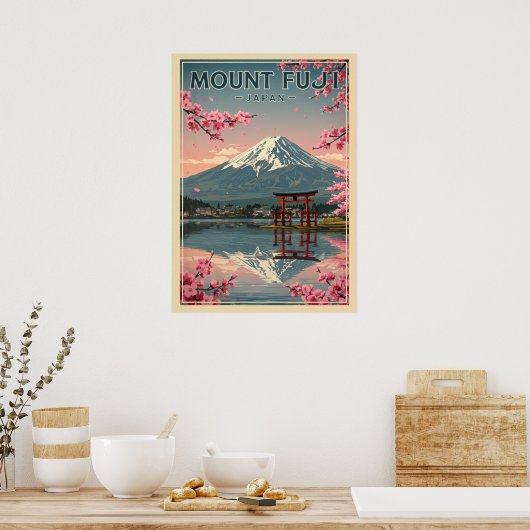 Mount Fuji Japan V05 Poster (Keuken)