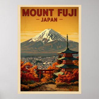 Mount Fuji Japan V06 Poster