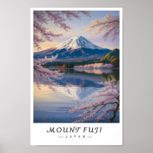 Mount Fuji Japan Wandkunst, Iconische vulkaan 