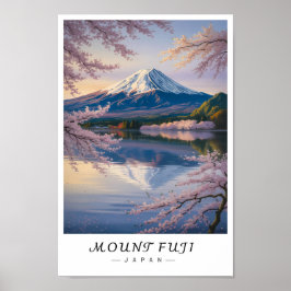 Mount Fuji Japan Wandkunst, Iconische vulkaan  Poster