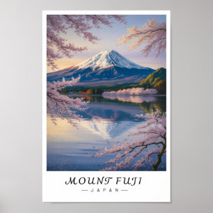 Mount Fuji Japan Wandkunst, Iconische vulkaan  Poster