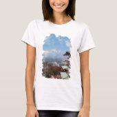 Mount Fuji Japan Waterverf Art T-Shirt (Voorkant)