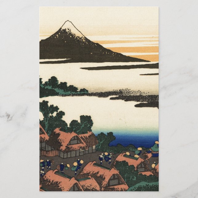 Mount Fuji Japan Zonsondergang (Voorkant)
