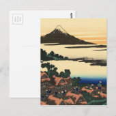 Mount Fuji Japan Zonsondergang Briefkaart (Voorkant / Achterkant)