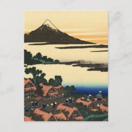 Mount Fuji Japan Zonsondergang Briefkaart
