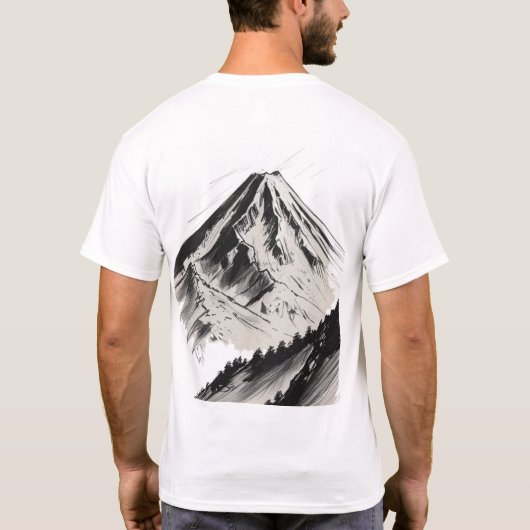 Mount Fuji Japans T-shirt (Achterkant)