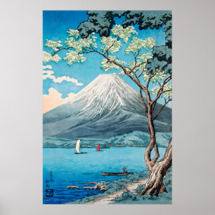 Mount Fuji Japanse Houtblokprint Serene Aziatisch Poster