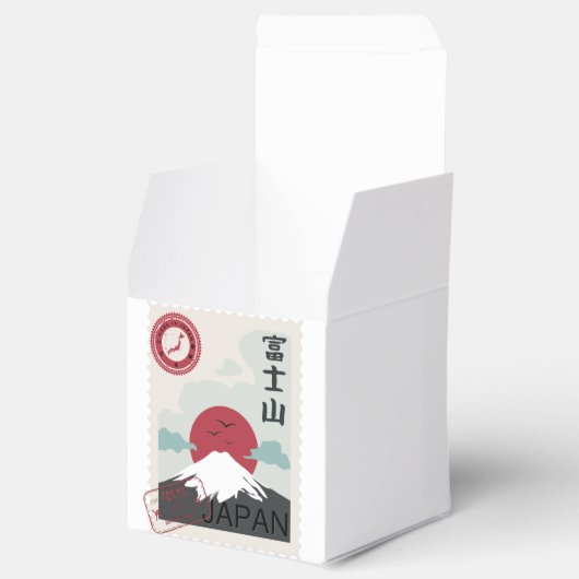 Mount Fuji Japanse Stamp Tokyo Made Japan BOX Bedankdoosjes (Geopend)