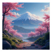 Mount Fuji landscape Perfect Poster (Voorkant)