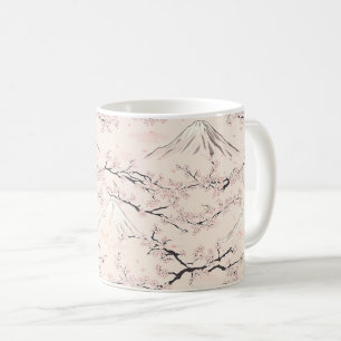 Mount Fuji met Kersenbloesems – Japans Koffiemok