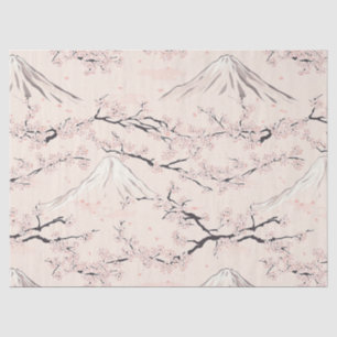 Mount Fuji met Kersenbloesems – Japans Tissuepapier