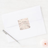 Mount Fuji met Kersenbloesems – Japans Vierkante Sticker (Envelop)