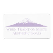 Mount Fuji Minimalist Stickers – Lavender (Voorkant)