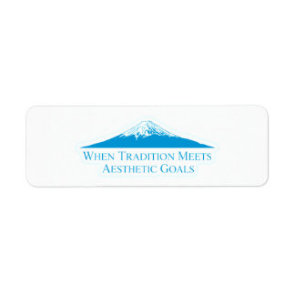 Mount Fuji Minimalistische Stickers – Elektrisch B