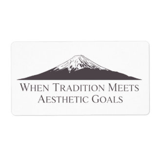 Mount Fuji Minimalistische Stickers – Koolgrijs