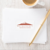 Mount Fuji Minimalistische Stickers – Terracotta (Insitu)