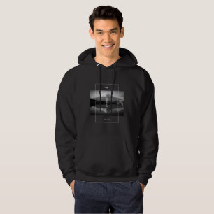 Mount Fuji op zwart en wit Hoodie
