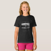 Mount Fuji op zwart en wit T-shirt (Voorkant volledig)
