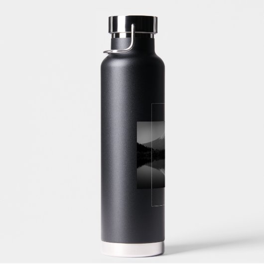 Mount Fuji op zwart en wit Waterfles (Rechts)