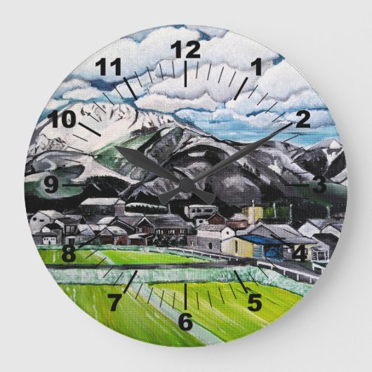 Mount Fuji Painting by Alfred Fox Grote Klok (Voorkant)