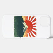 Mount Fuji Retro Japan iPhone case – Rising Sun (Achterkant (horizontaal))